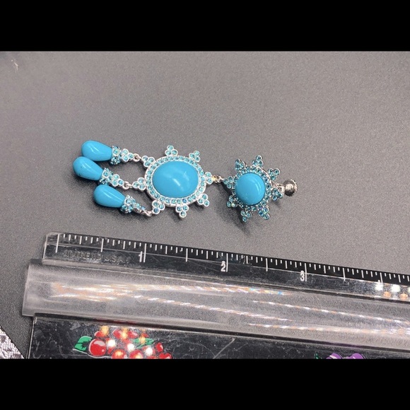 Joan Rivers VINTAGE/New dangle earrings clip+screw on - Picture 7 of 13